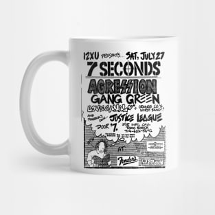 7 Seconds / Aggression / Gang Green Punk Flyer Mug